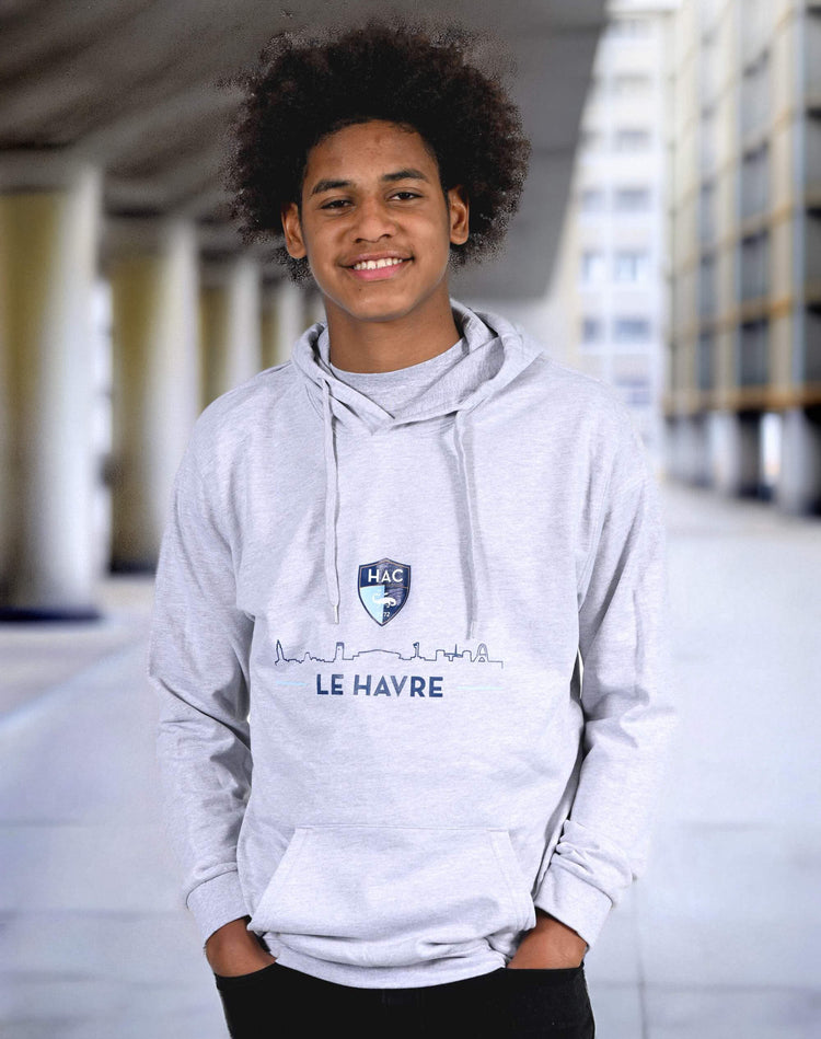 Hoodie Skyline Gris Chiné