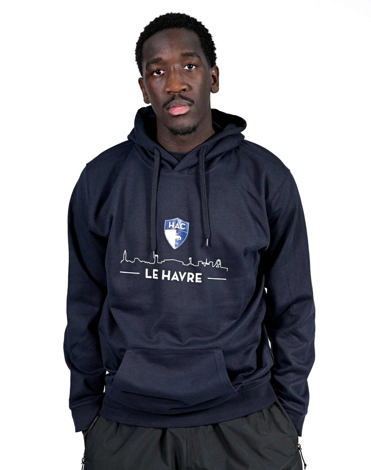 Hoodie Skyline Marine - face 2