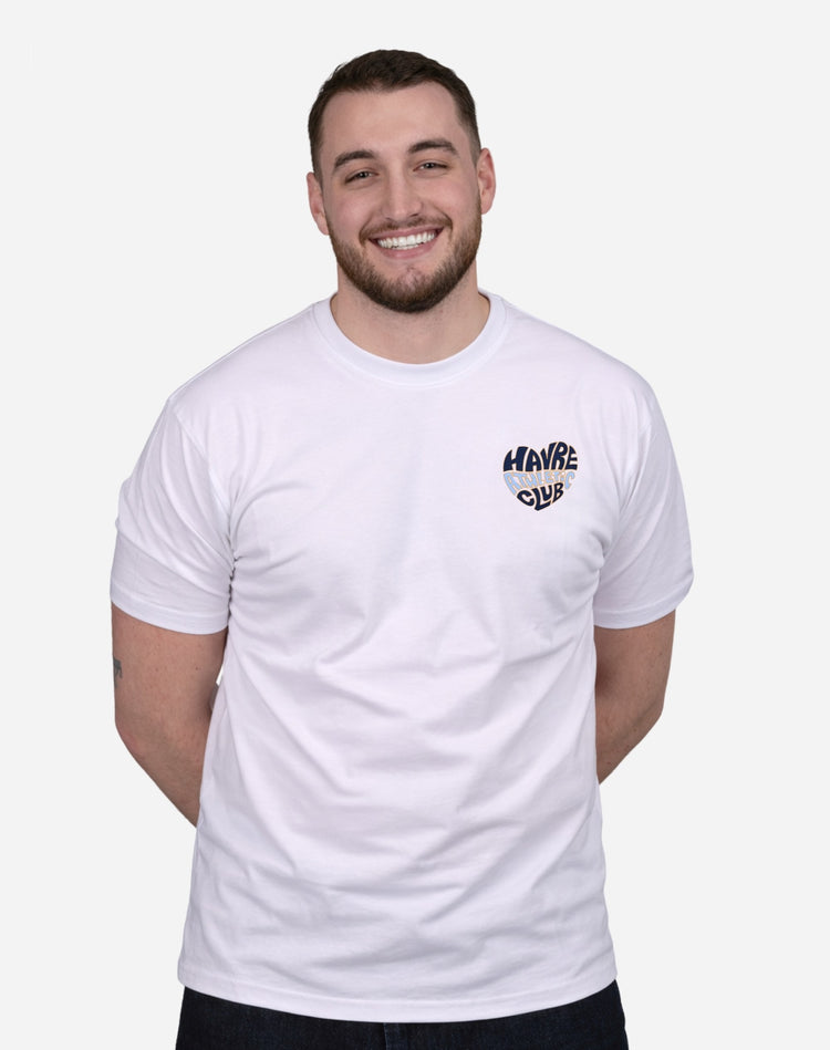 T-shirt Coeur - Blanc - face
