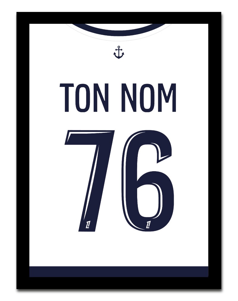 Affiche Personnalisable Maillot Extérieur 24/25 - TON NOM