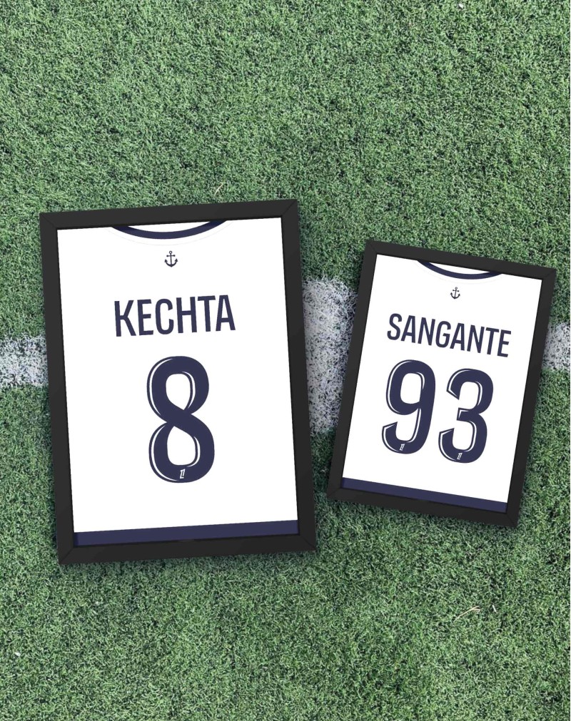 Affiche Personnalisable Maillot Extérieur 24/25 - KECHTA SANGANTE