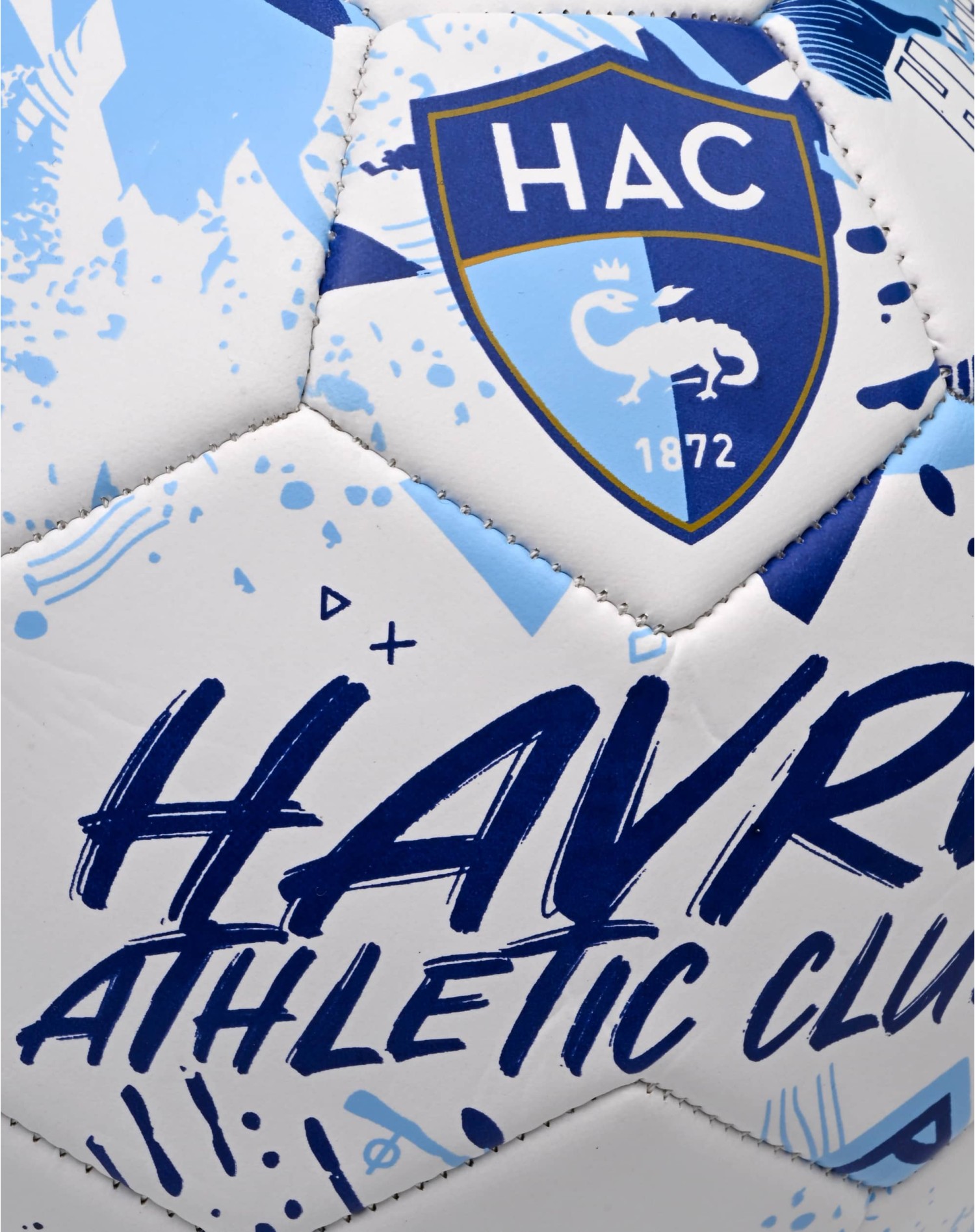 Ballon Blanc Havre Athletic Club T5 - Detail