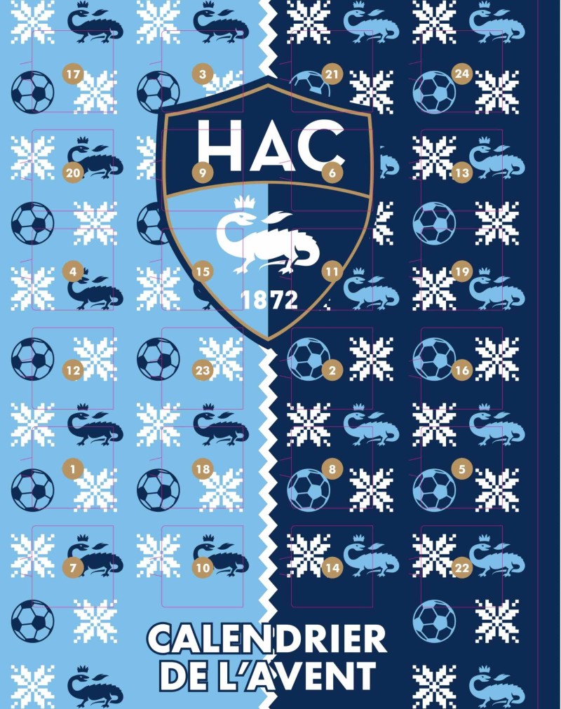 Calendrier de l'Avent HAC - Face