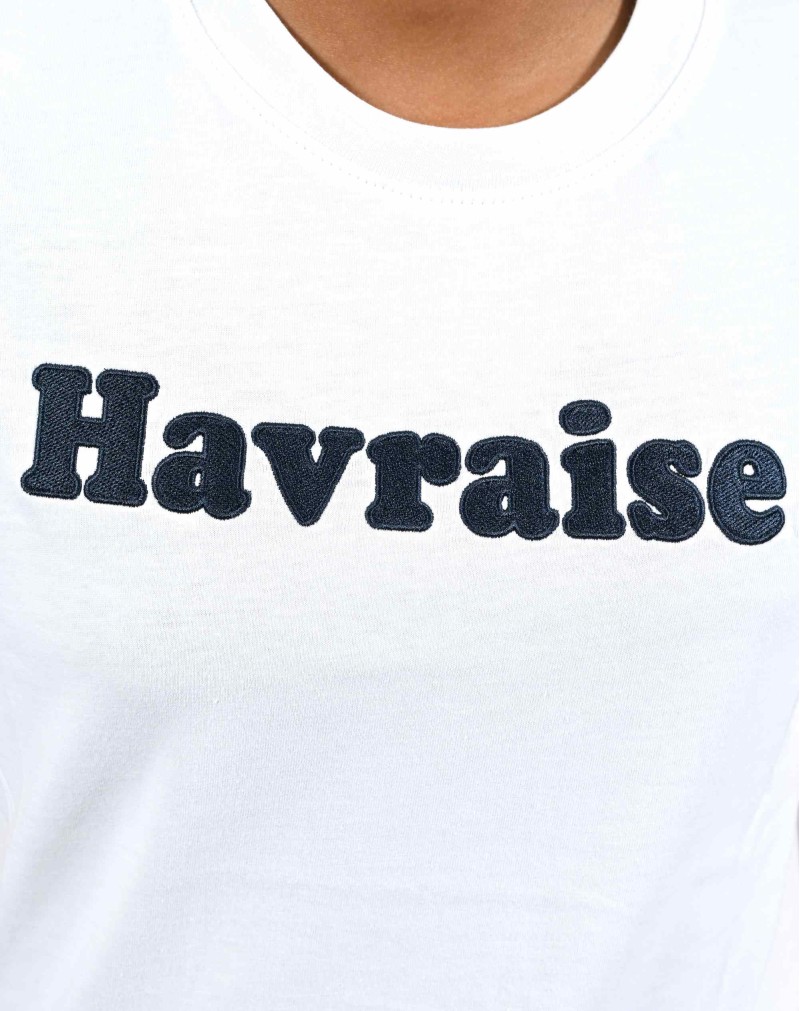 T-shirt White Havraise - broderie