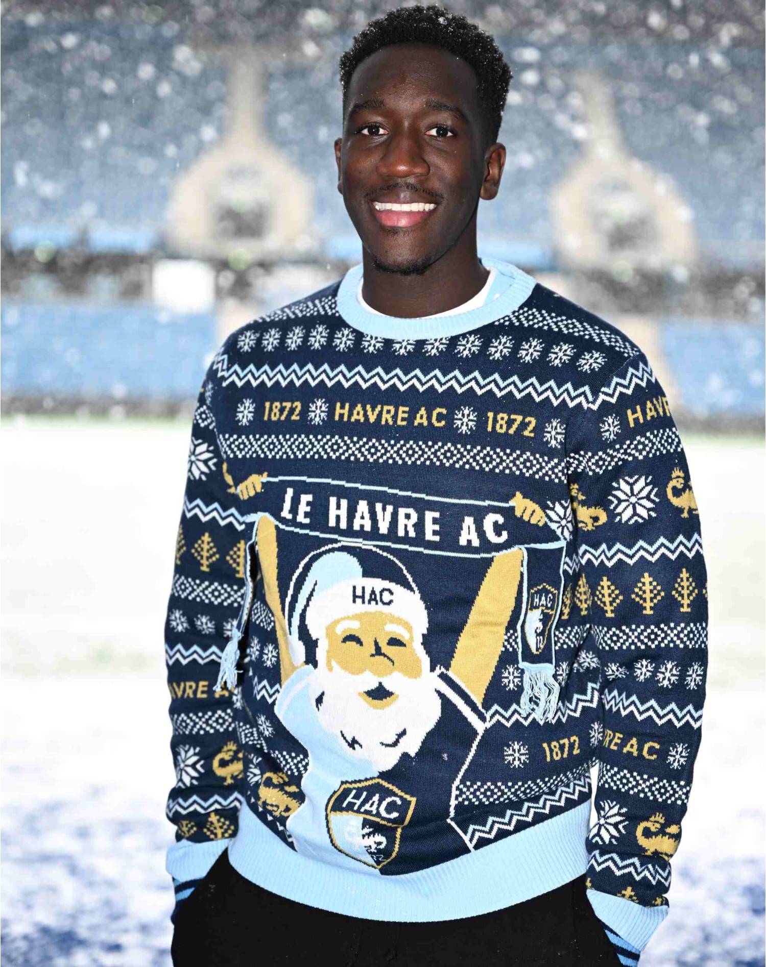 Pull de Noël Supporter HAC - Neige Pull de Noël Supporter HAC - Neige