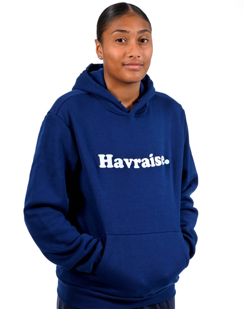 Hoodie Havraise bleu - Face