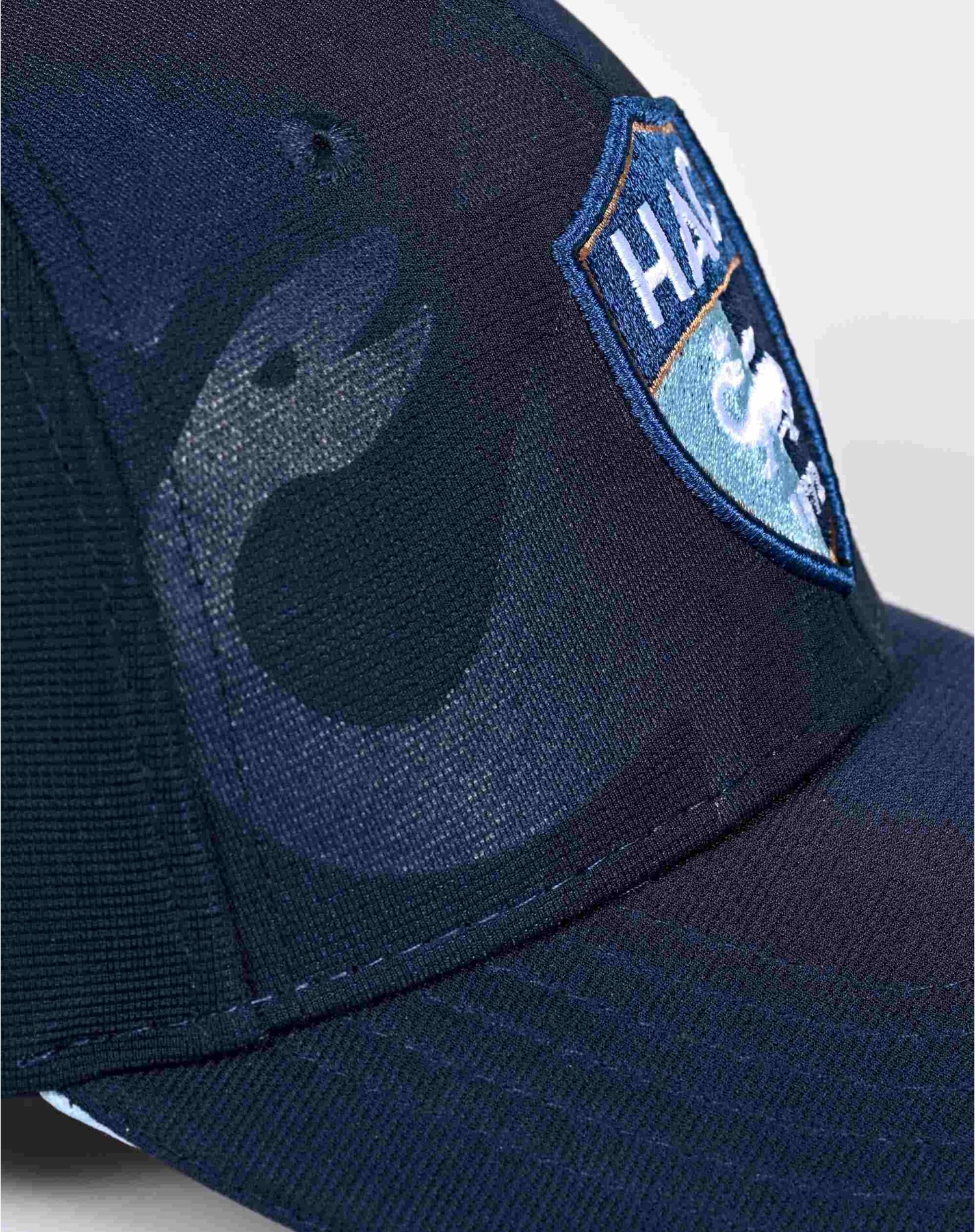 Casquette Marine Salamandre - détail Casquette Marine Salamandre - détail