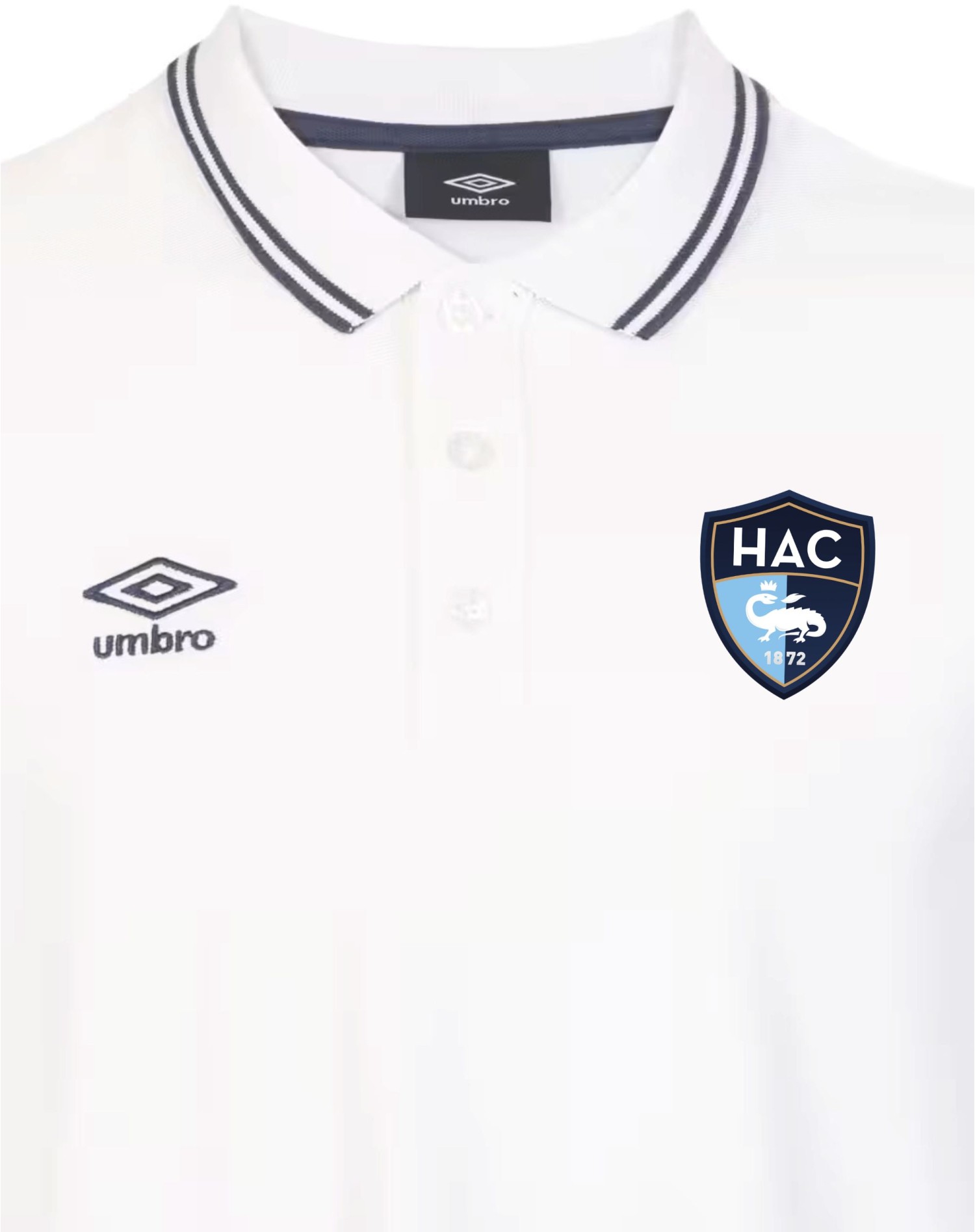 Polo Blanc HAC - Détails