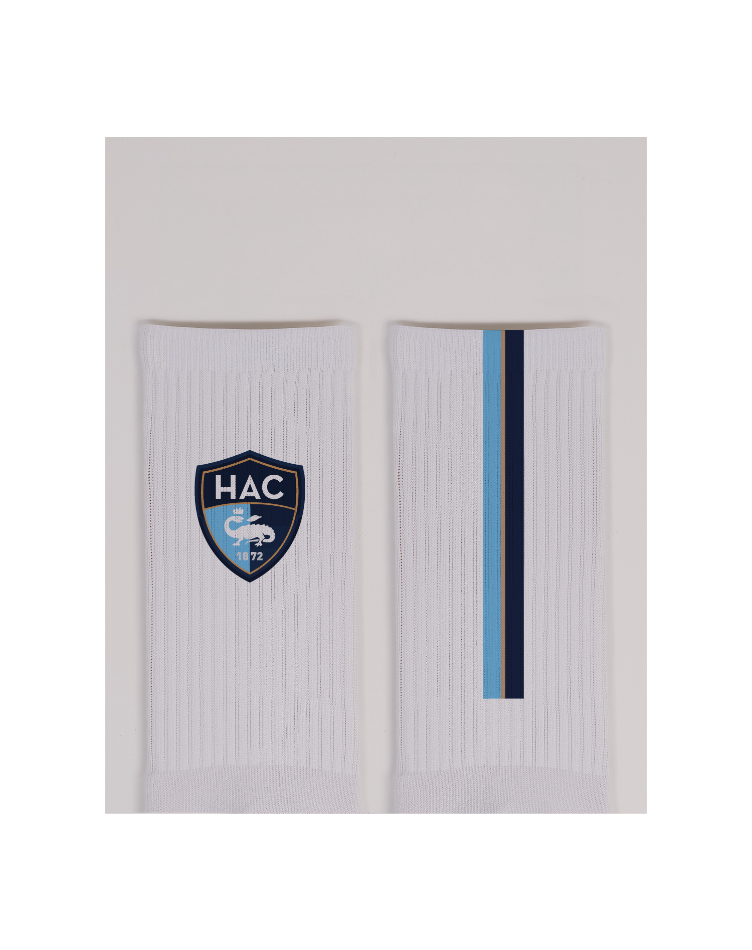 Chaussettes Bande Ciel&Marine - face et dos