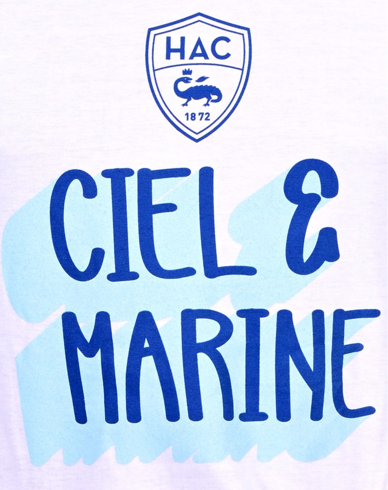T-shirt Enfant Blanc Ciel&Marine - Zoom