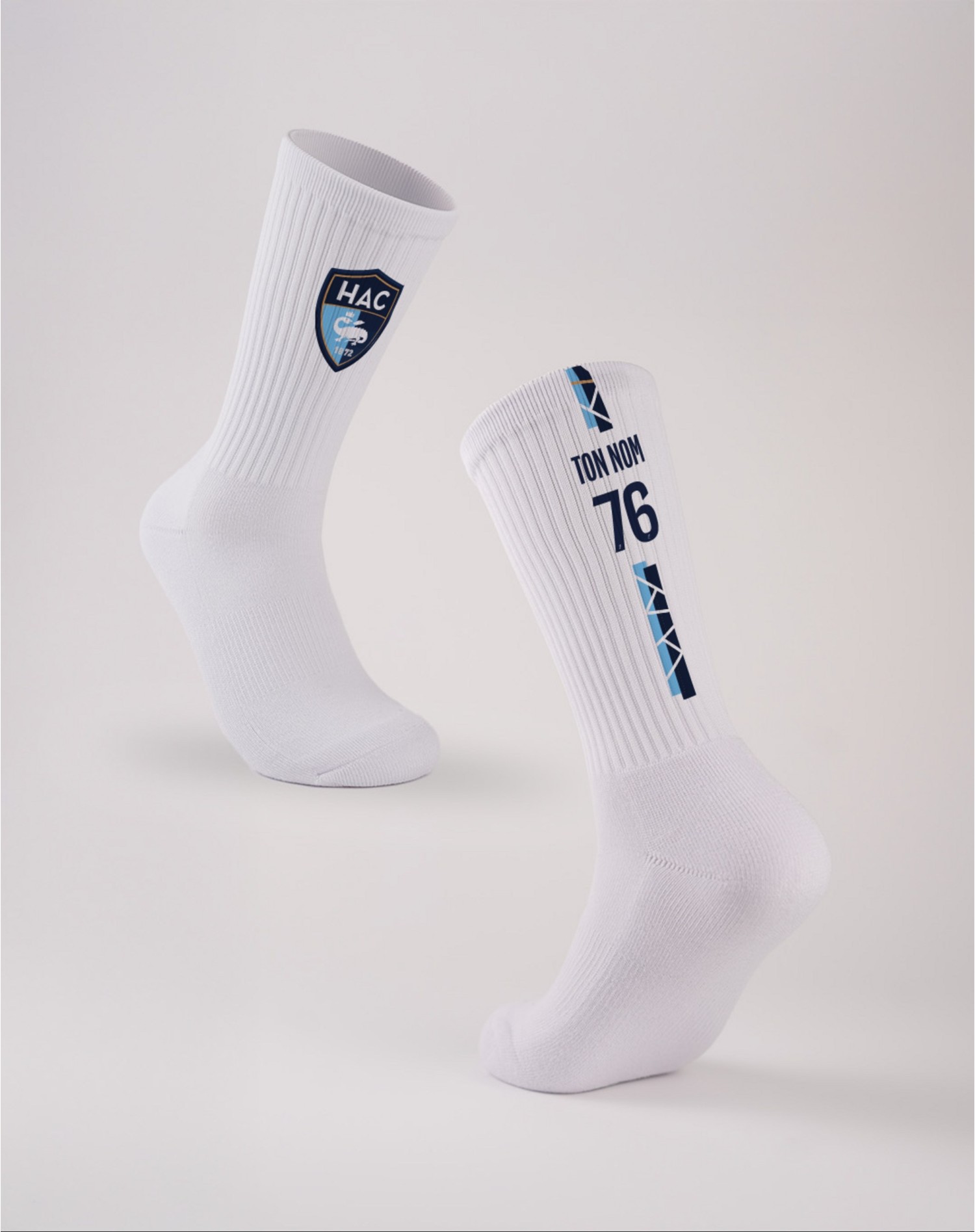 Chaussettes Personnalisables Impact - face et dos