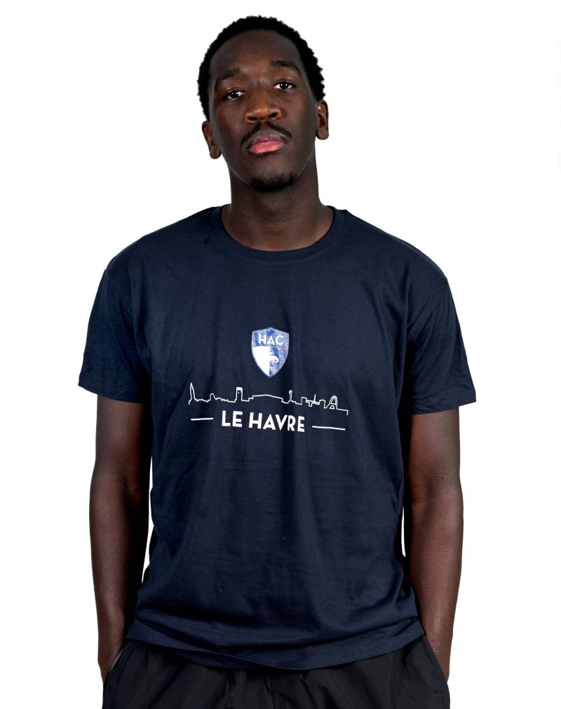 T-shirt Skyline Marine - Face