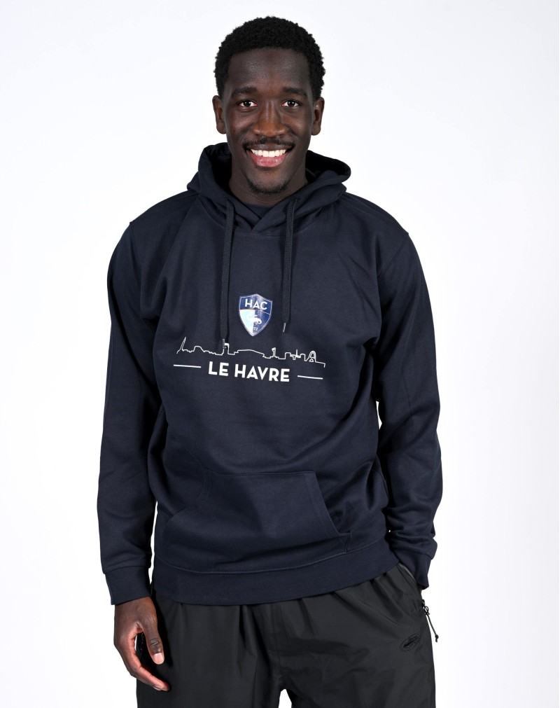 Hoodie Skyline Marine - face