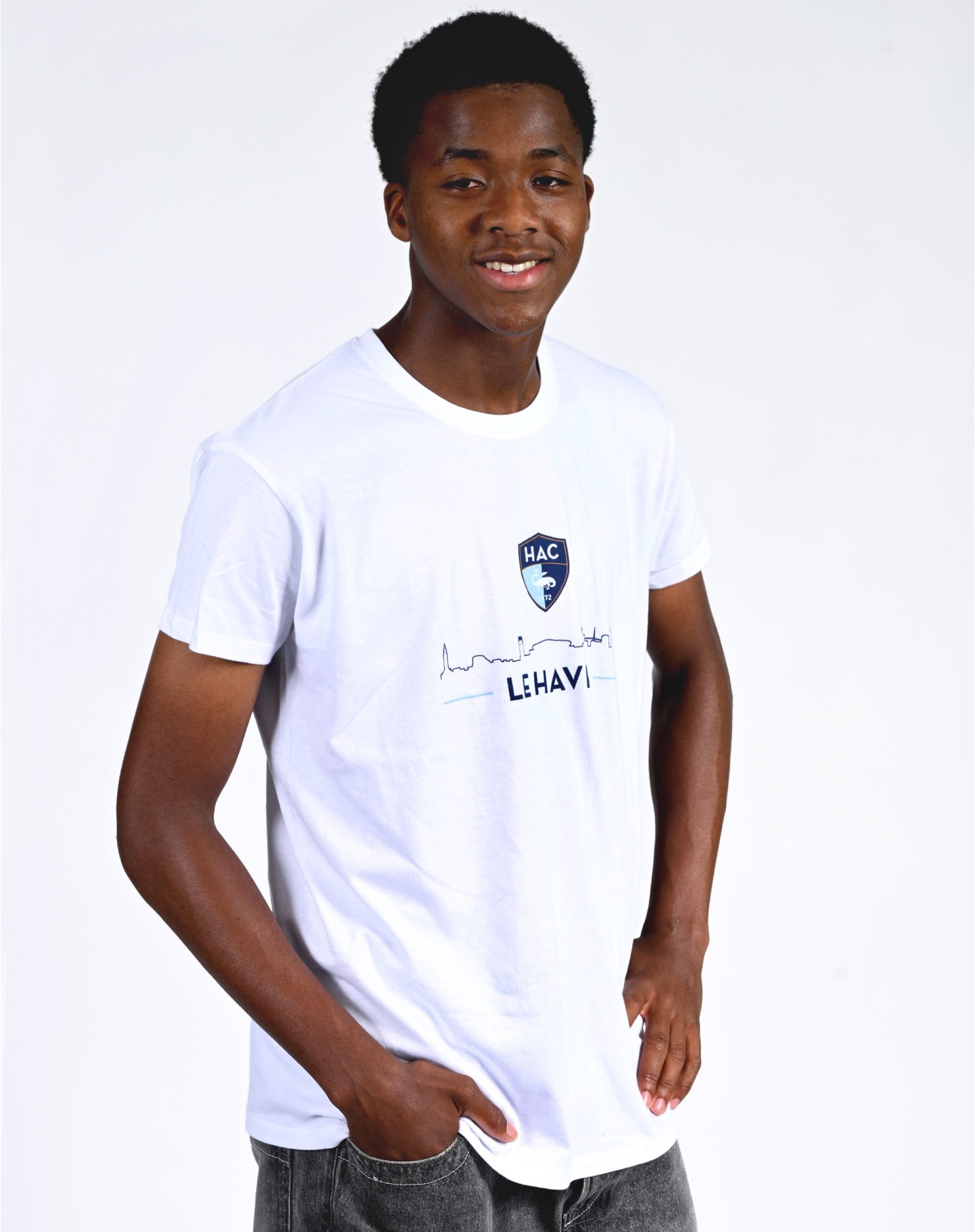 T-shirt Skyline Blanc - Face 1