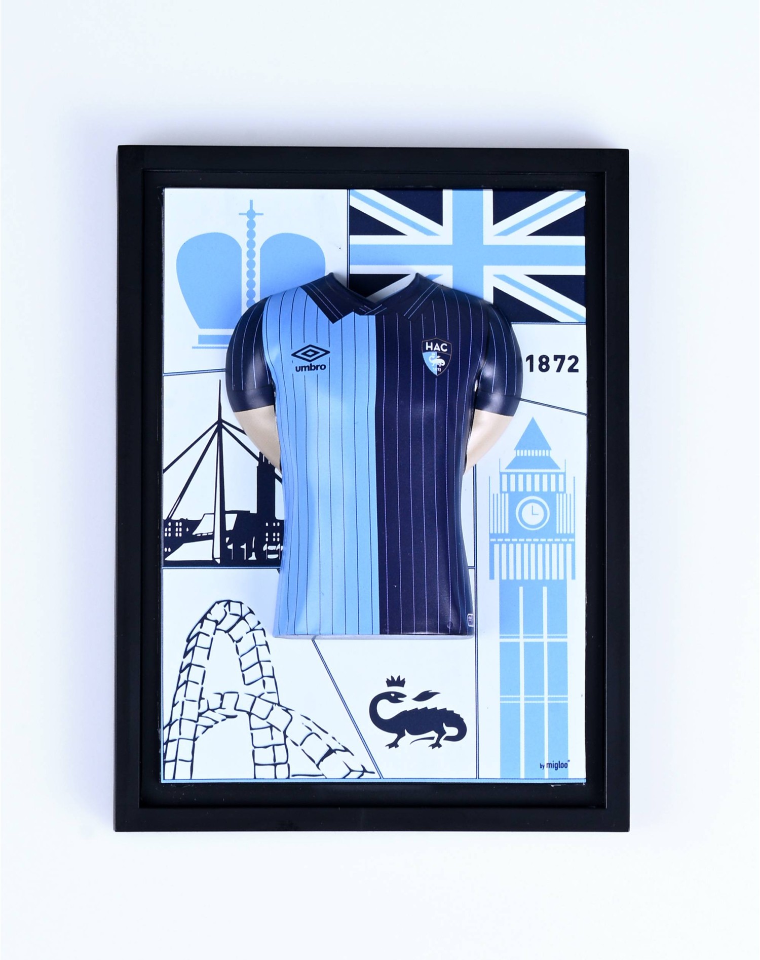 Mini Cadre Maillot Domicile HAC - Face