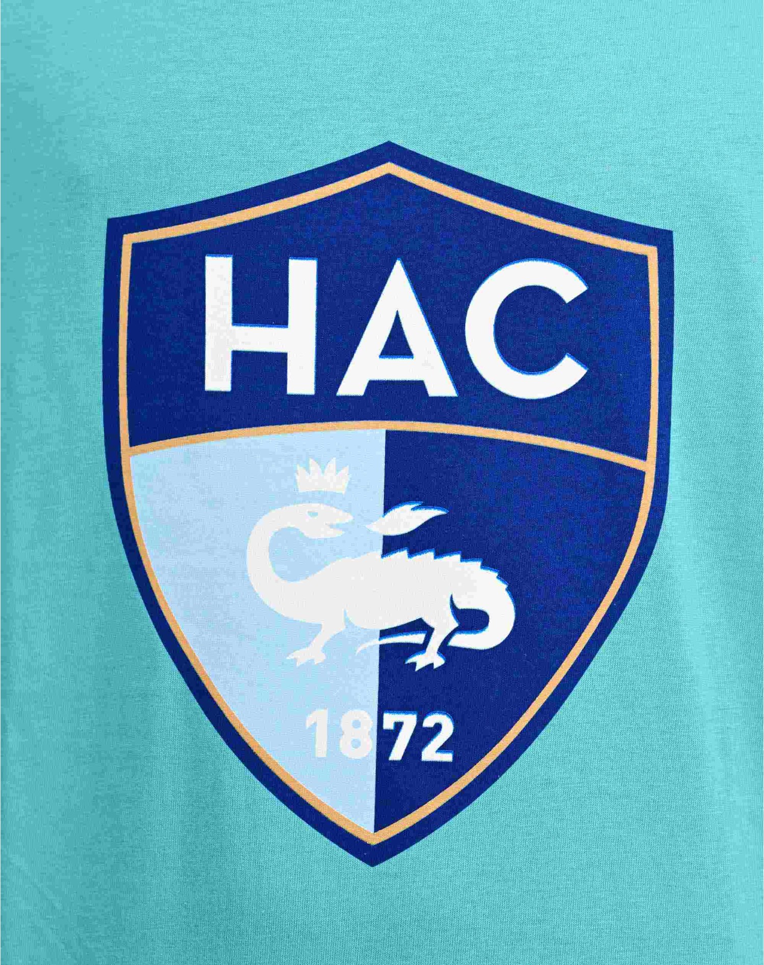 T-shirt HAC Logo Bleu Piscine - logo zoom