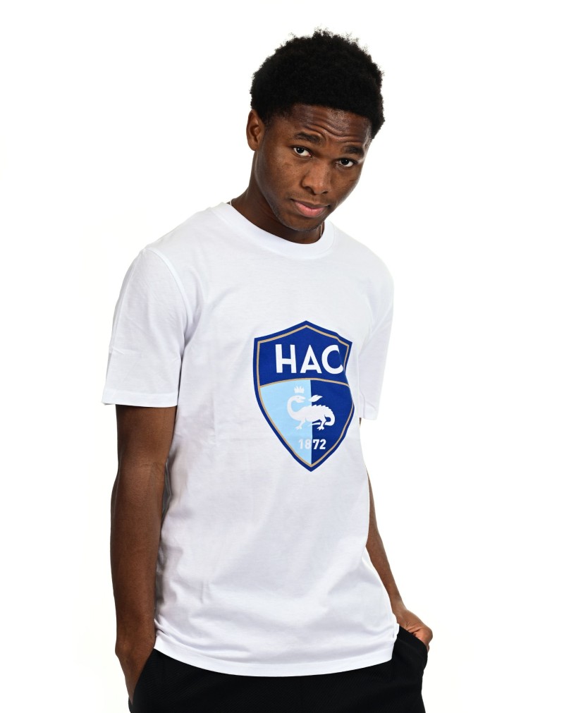 T-shirt HAC Logo Blanc - 3/4 face