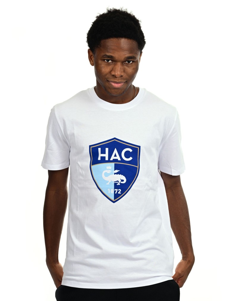 T-shirt HAC Logo Blanc - face