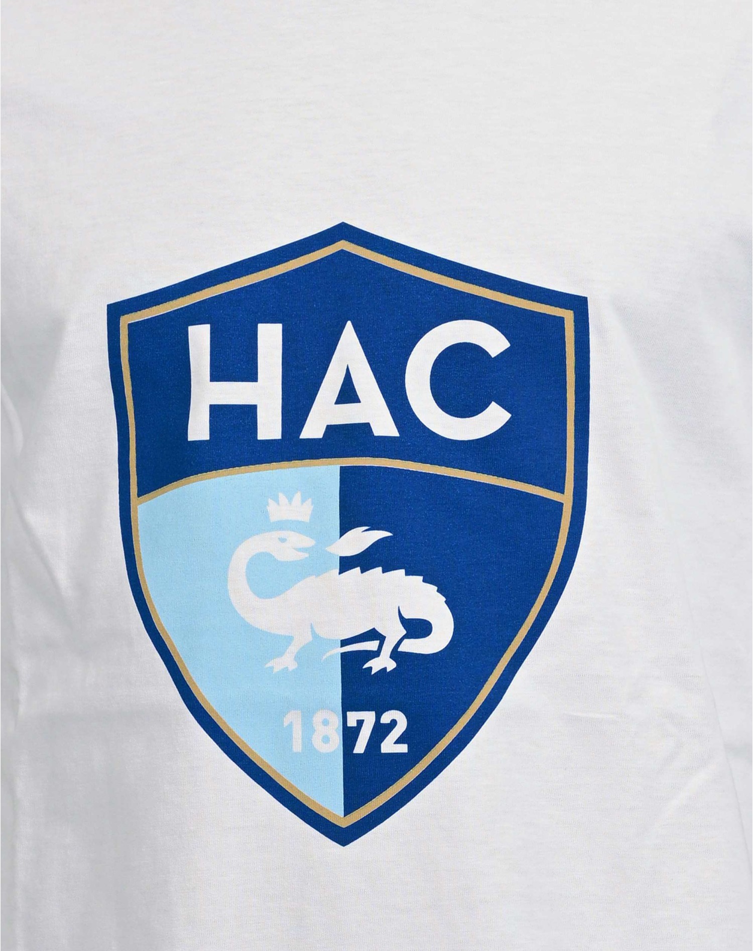 T-shirt HAC Logo Blanc - logo zoom