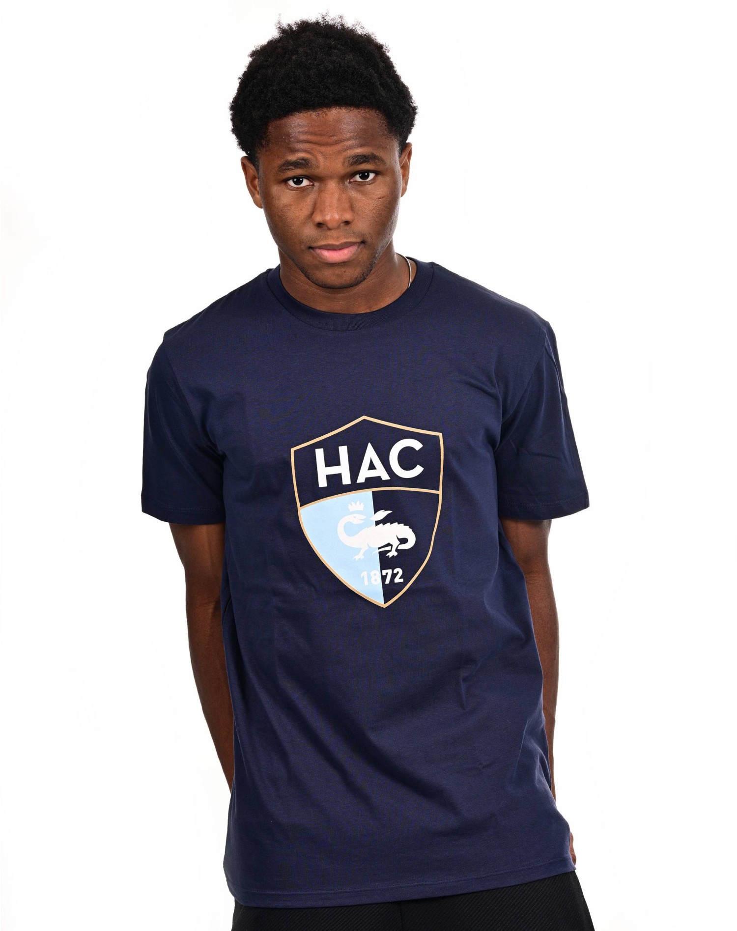 T-shirt HAC Logo Marine - face