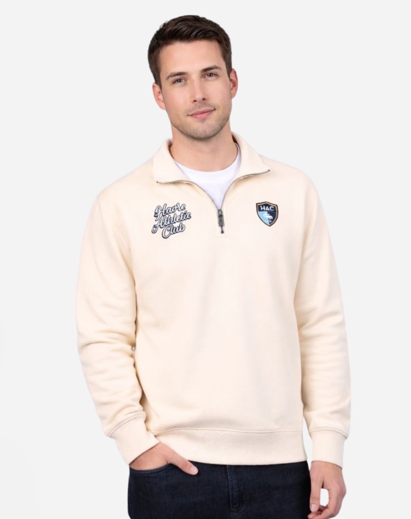 Veste 1/4 Zip Havre Athletic Club - Beige - beige