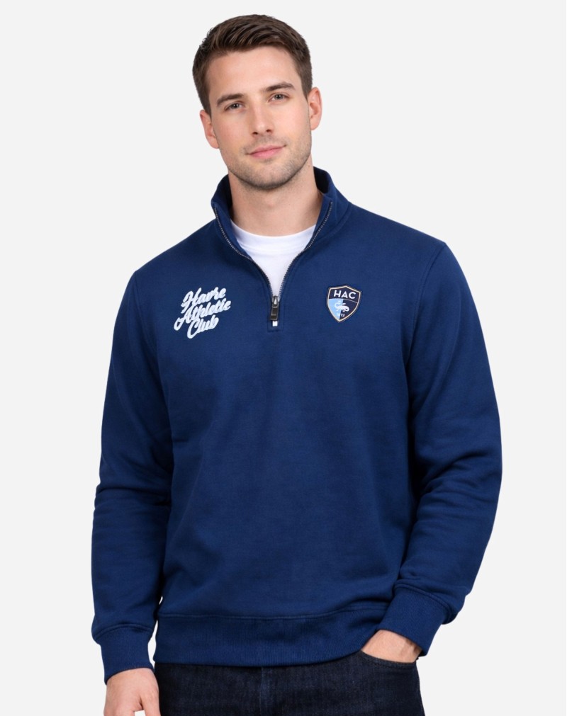 Veste 1/4 Zip Havre Athletic Club - Marine - face