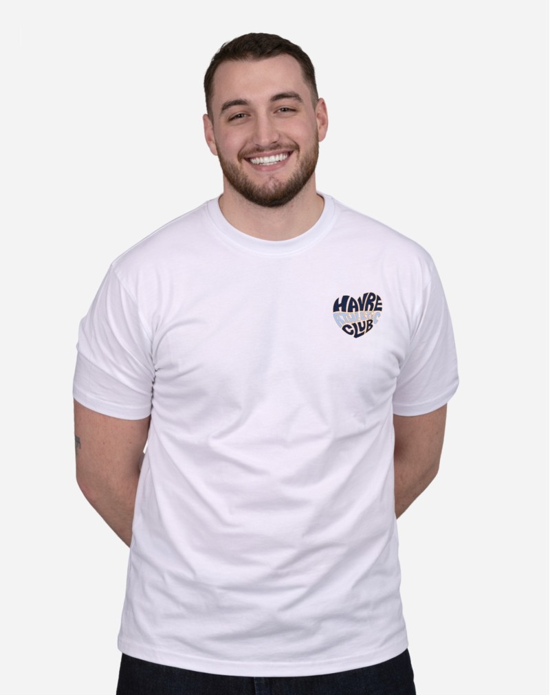 T-shirt Coeur - Blanc - face