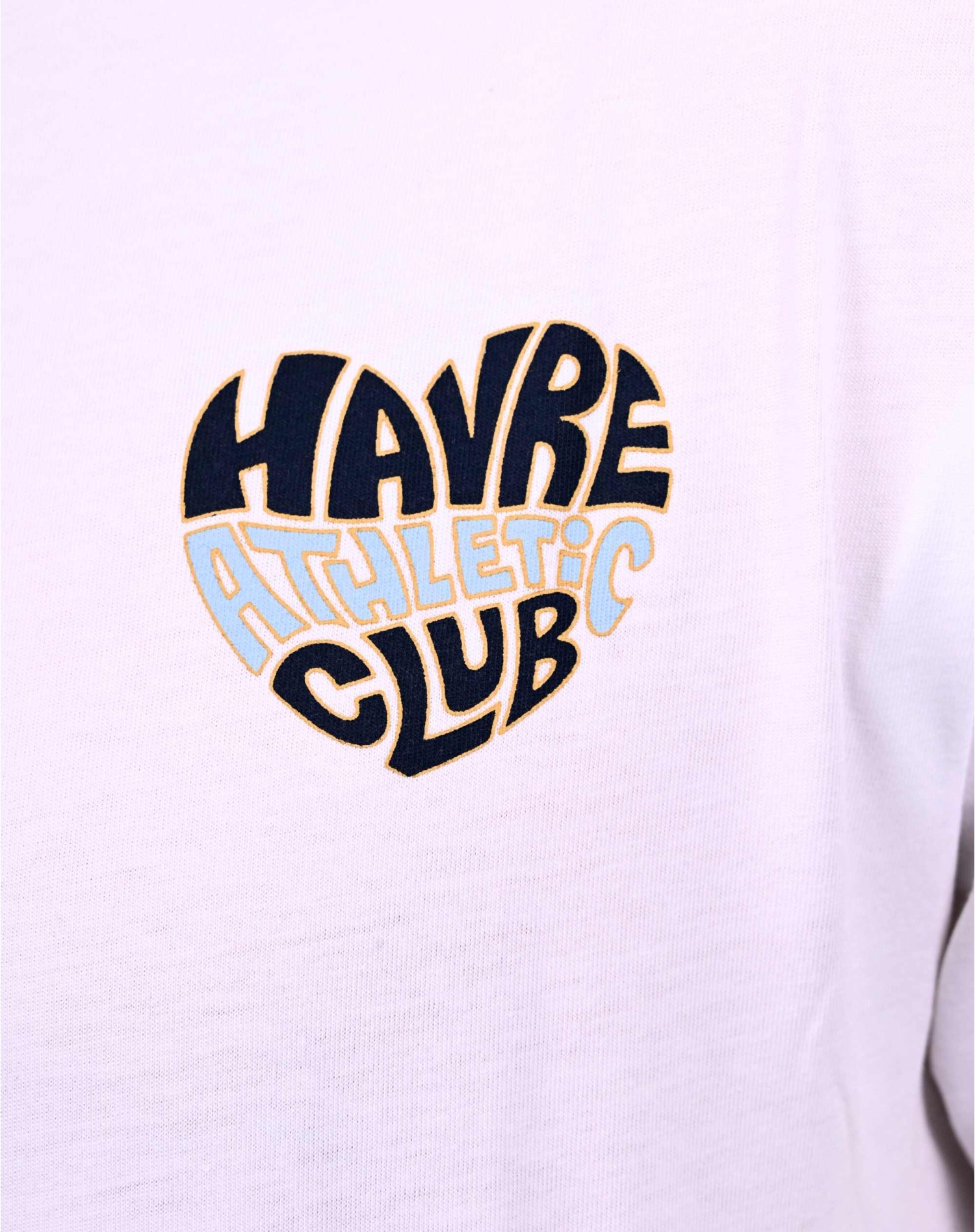 T-shirt Coeur - Blanc - zoom face