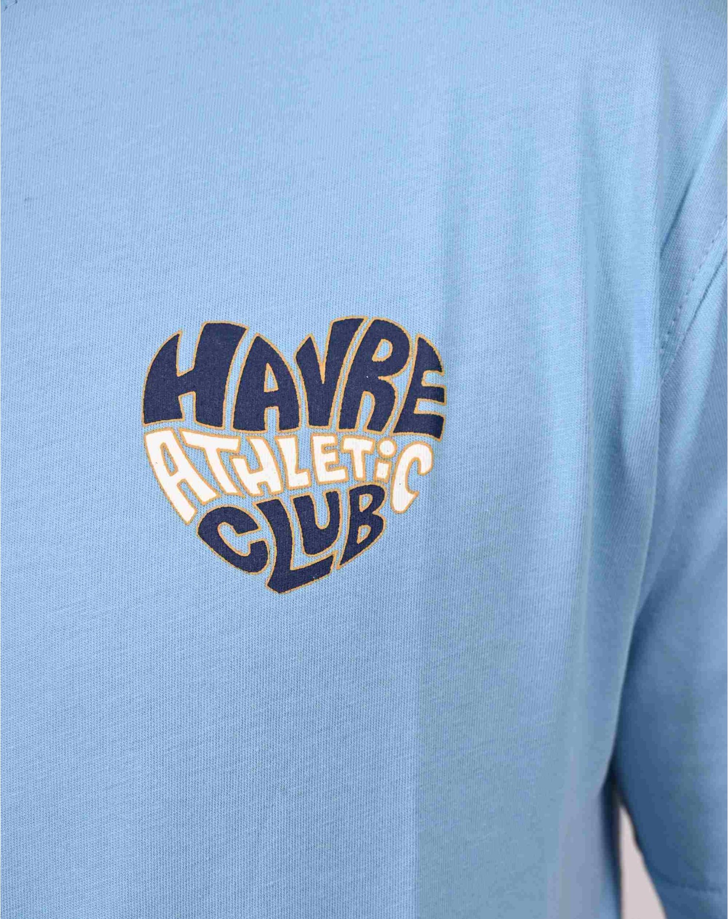 T-shirt Coeur - Ciel - face