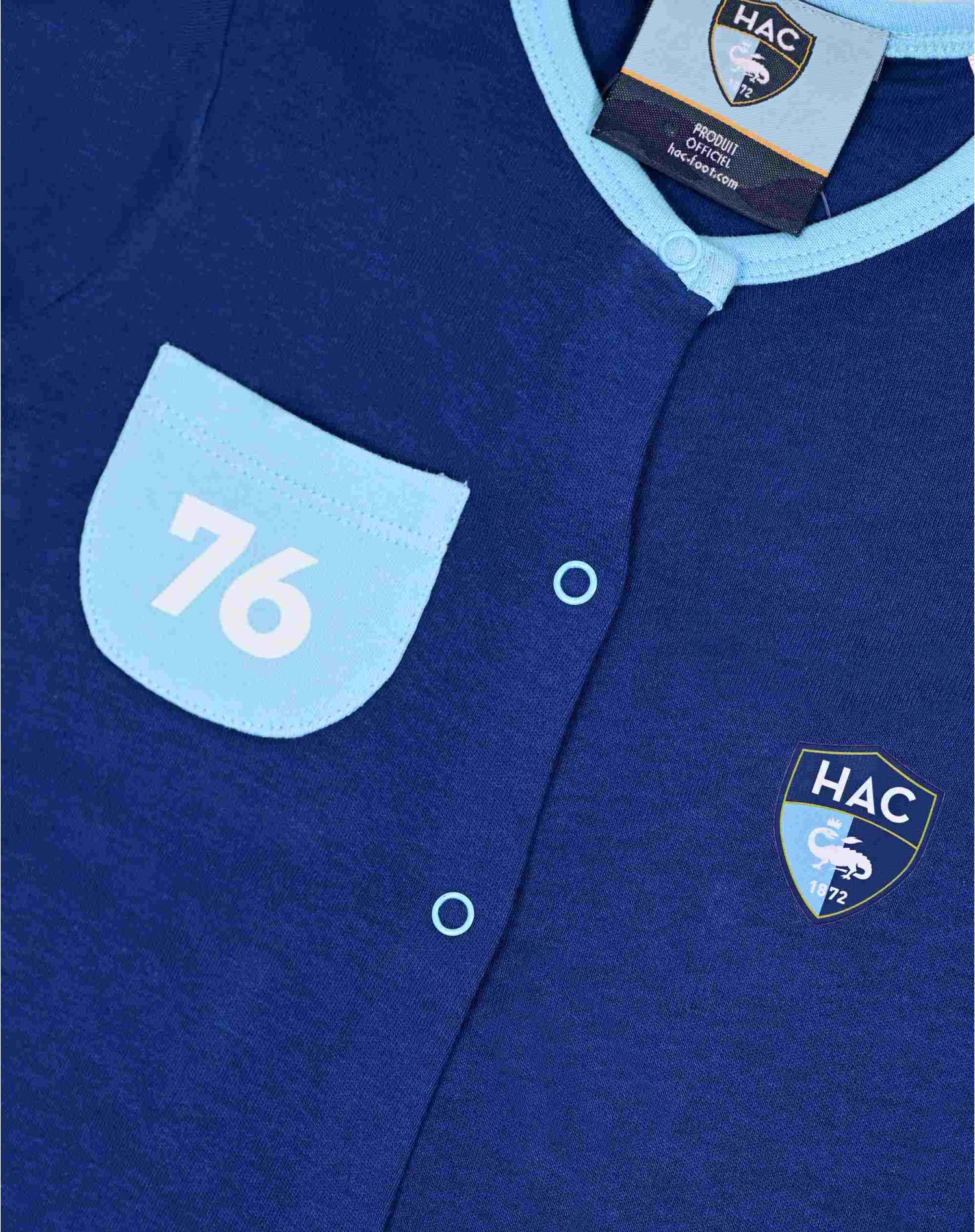 Pyjama Bébé HAC - Marine - pyjama zoom