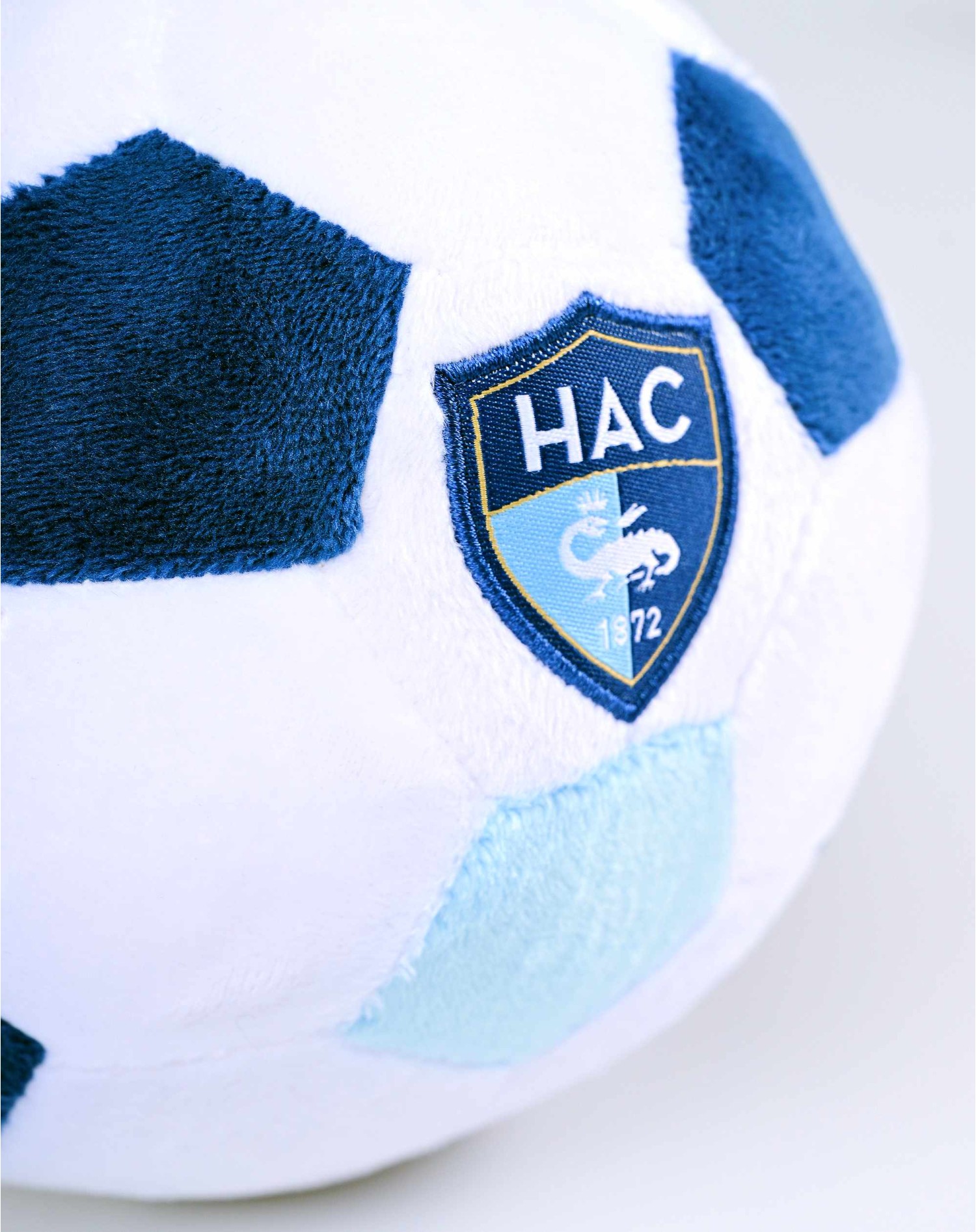 Mini Ballon Peluche Blanc Ciel et Marine - 14cm - zoom