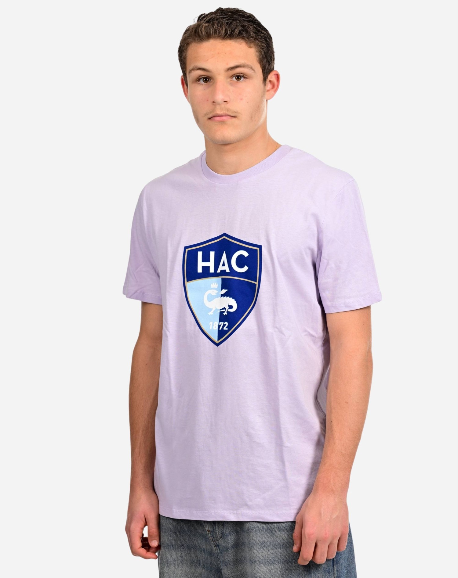 T-shirt HAC Logo Lilas - face