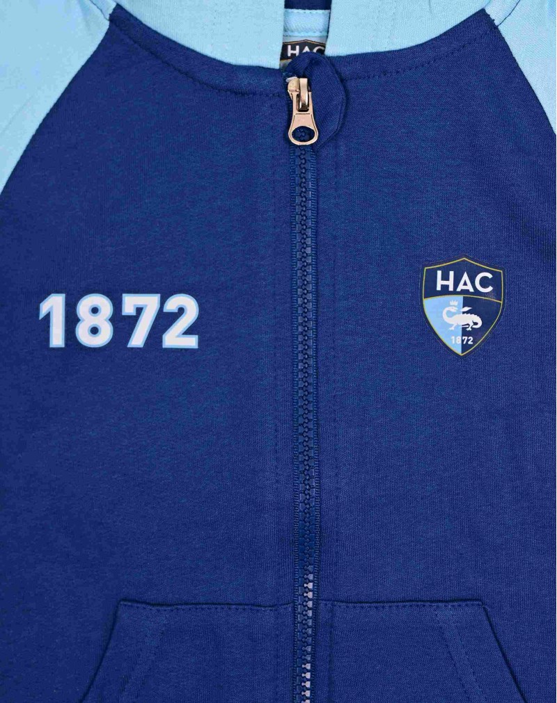 Survêtement Bébé HAC - Marine - veste zoom face