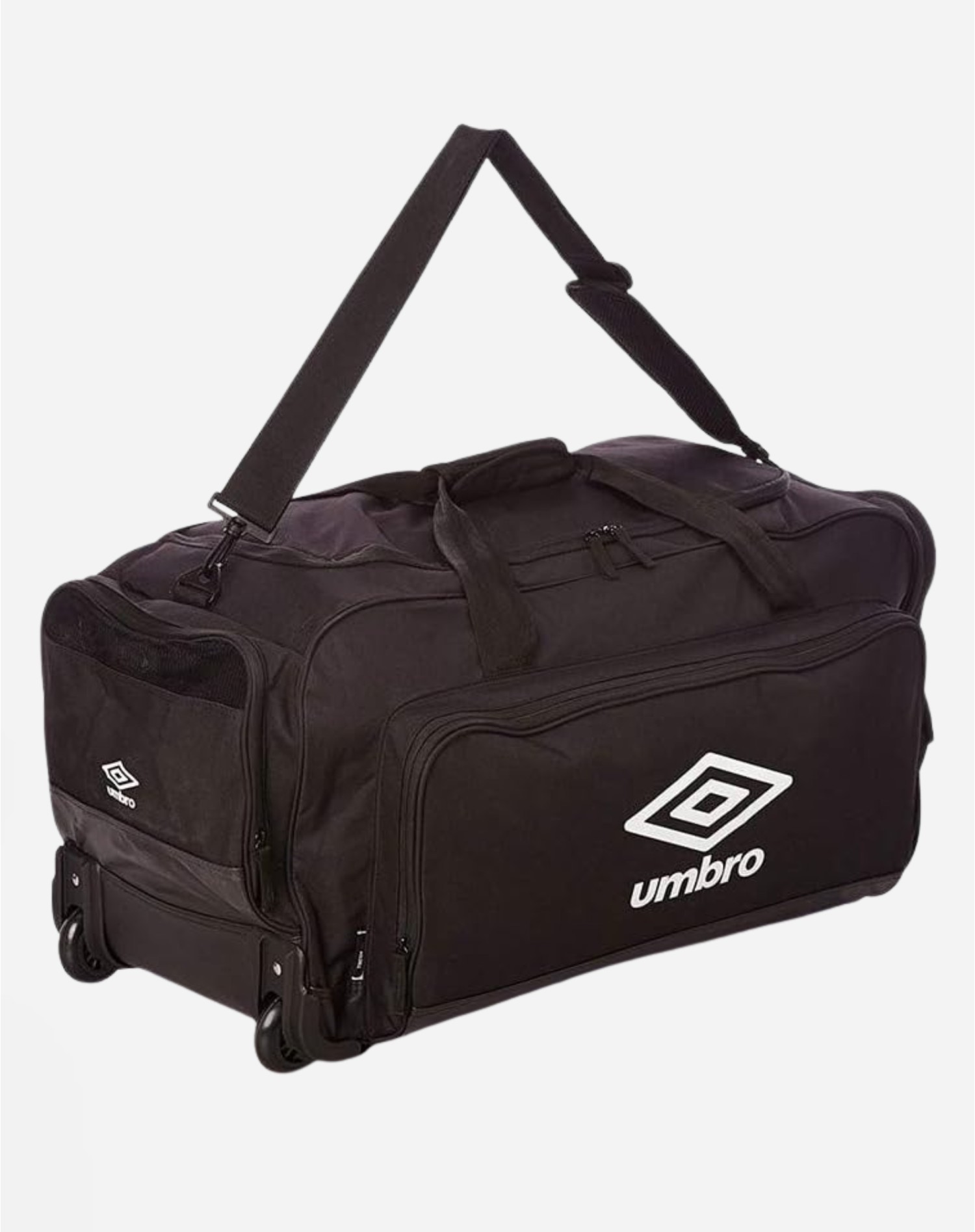 Grand Sac à Roulettes Umbro - 88L - Noir - à plat