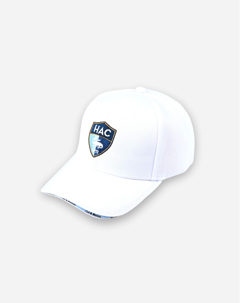 Casquette Blanche Logo Brodé Enfant  - face