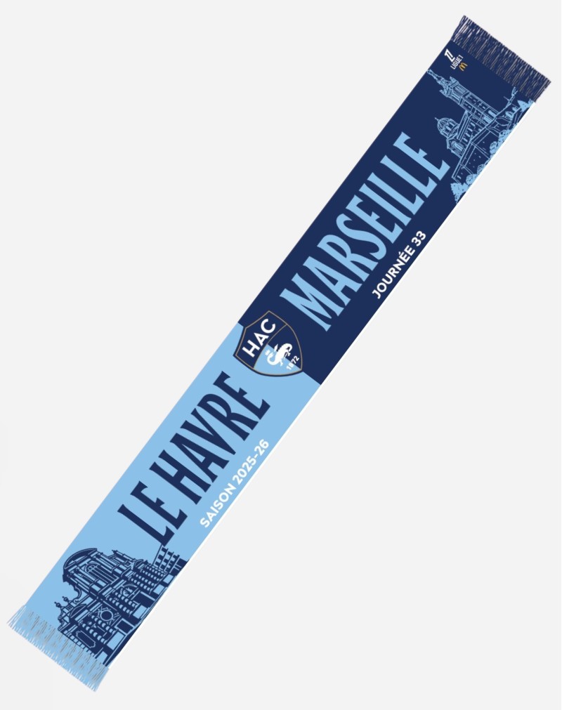 Écharpe Officielle HAC - OM - face