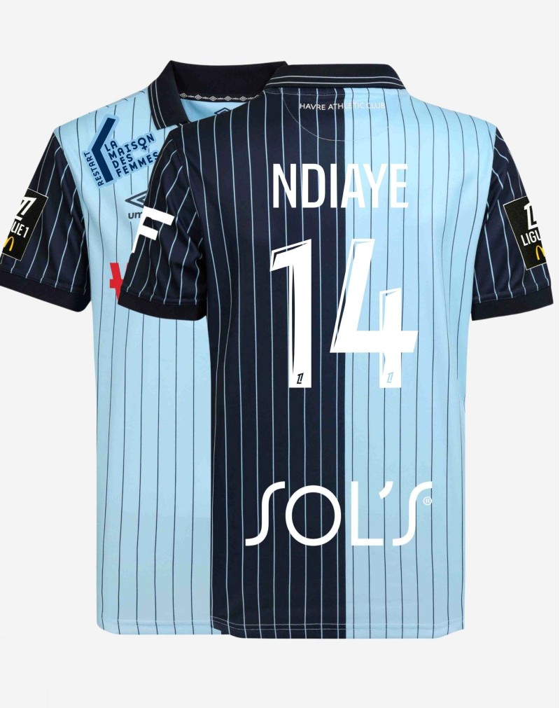NDIAYE 14 Maillot Porté | Havre AC - FC METZ