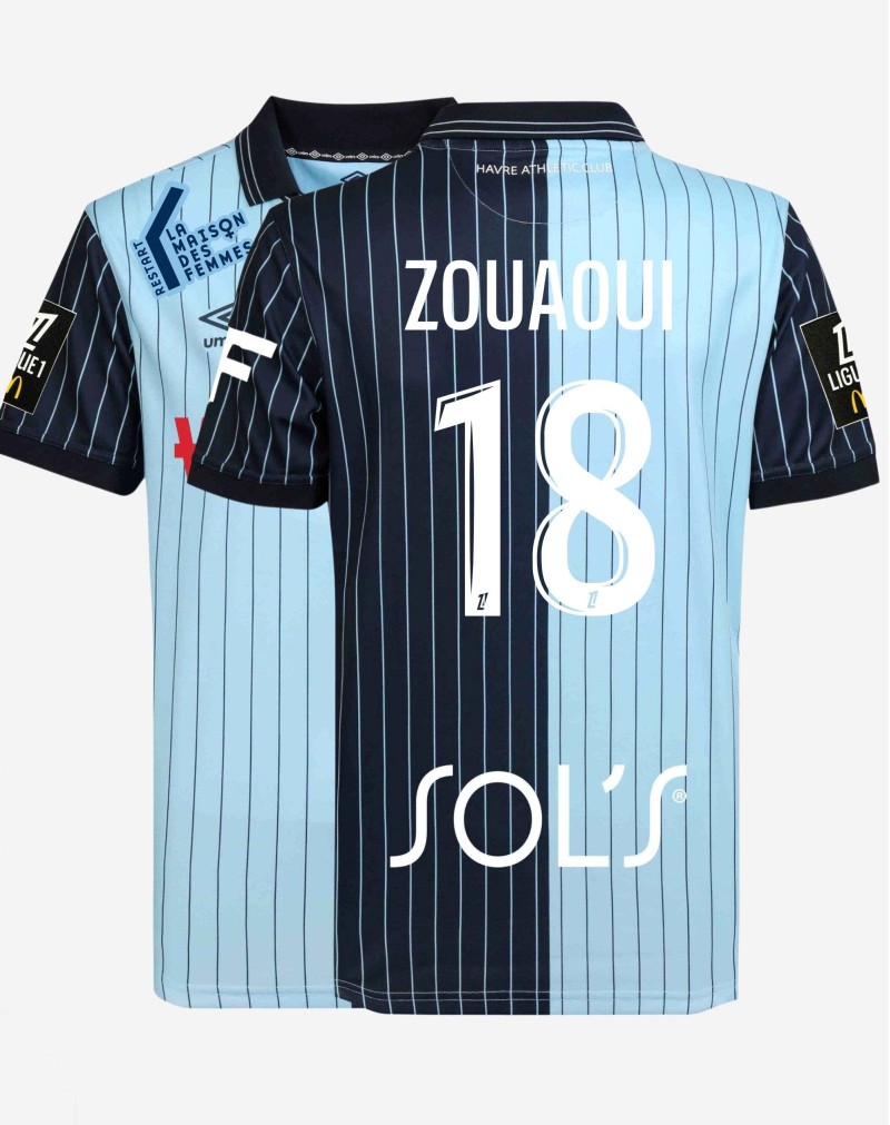 ZOUAOUI 18 Maillot Porté | Havre AC - FC METZ