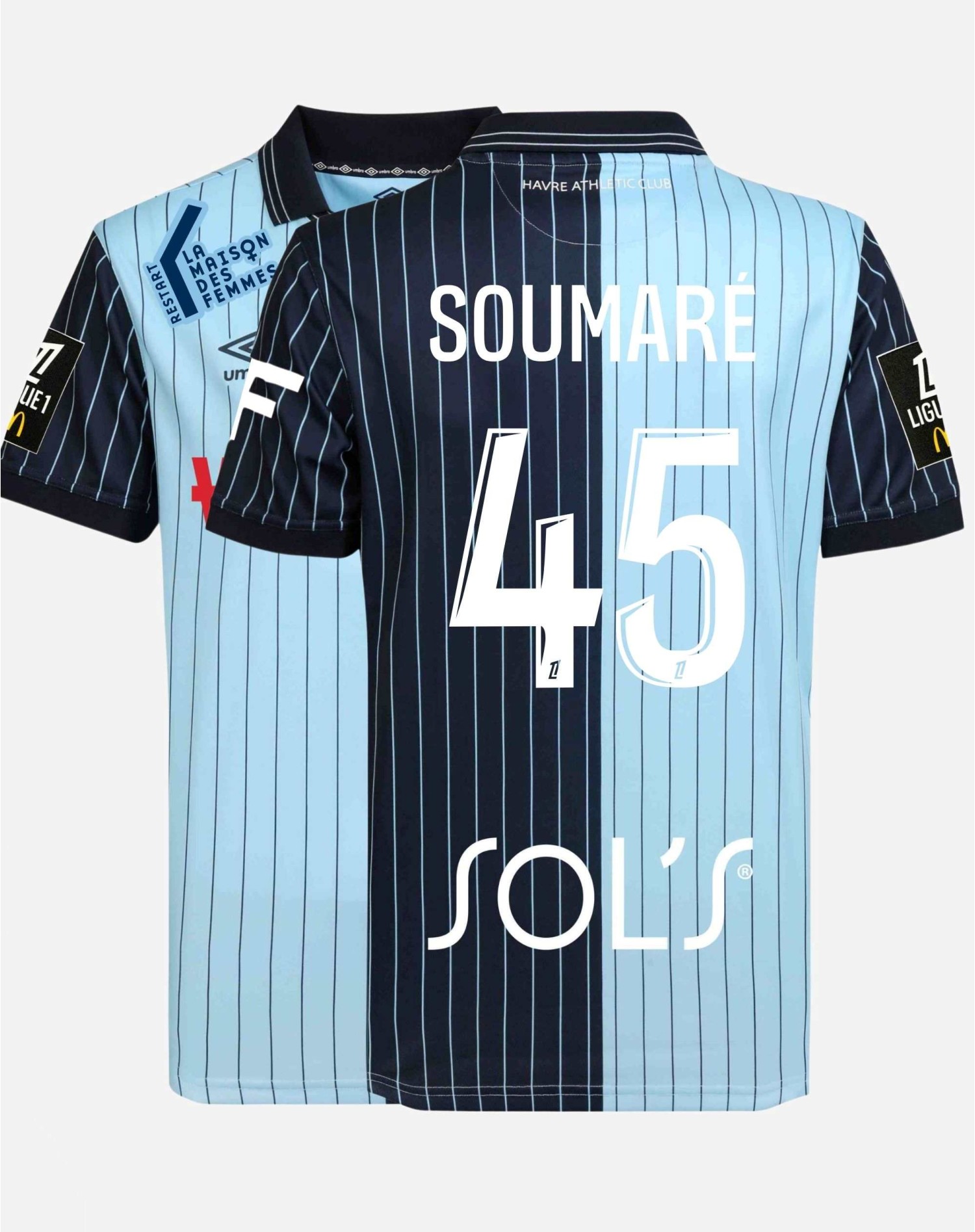 SOUMARÉ 45 Maillot Porté | Havre AC - FC METZ