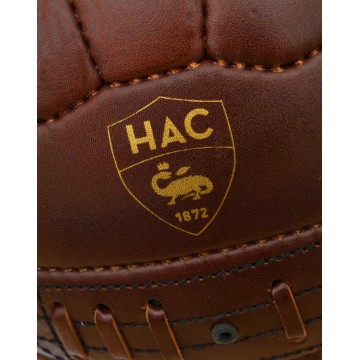 Ballon foot en cuir marron déco - Made in Meubles