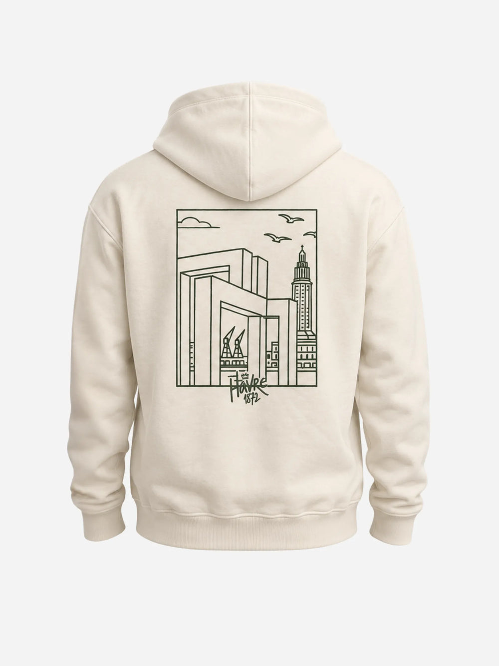 Hoodie Le Havre Iconique - Écru