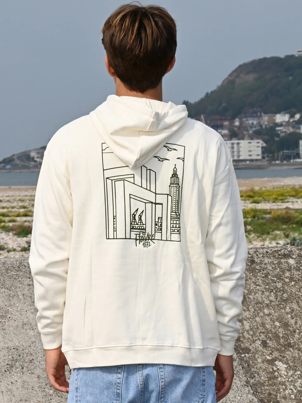 Hoodie Le Havre Iconique - Écru