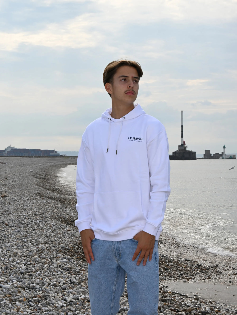 Hoodie Le Havre Iconique - Blanc