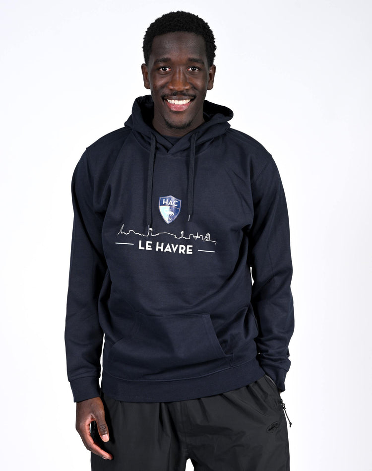 Hoodie Skyline Marine - face