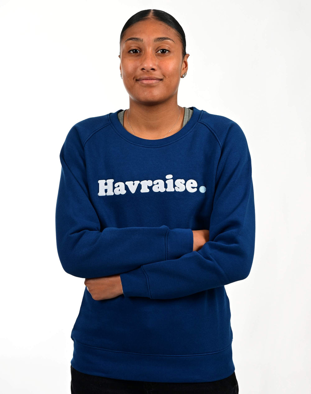 Sweat Havraise - Marine - bras croisés