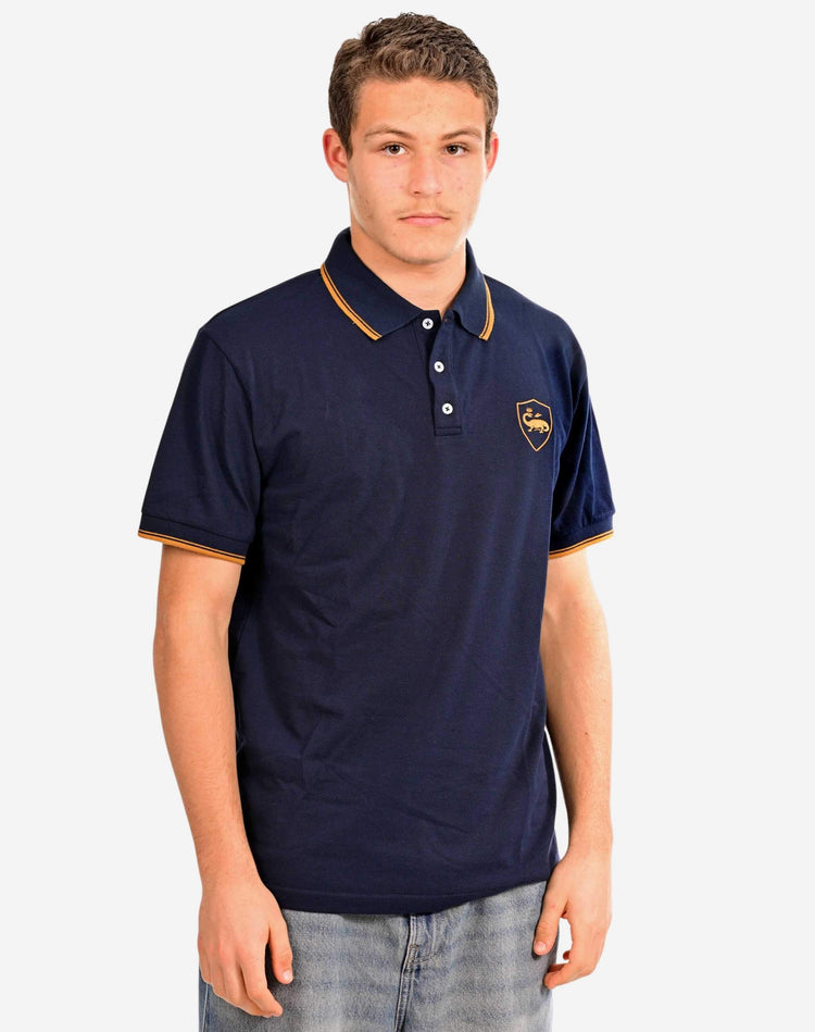 Polo Or Écusson Salamandre - face
