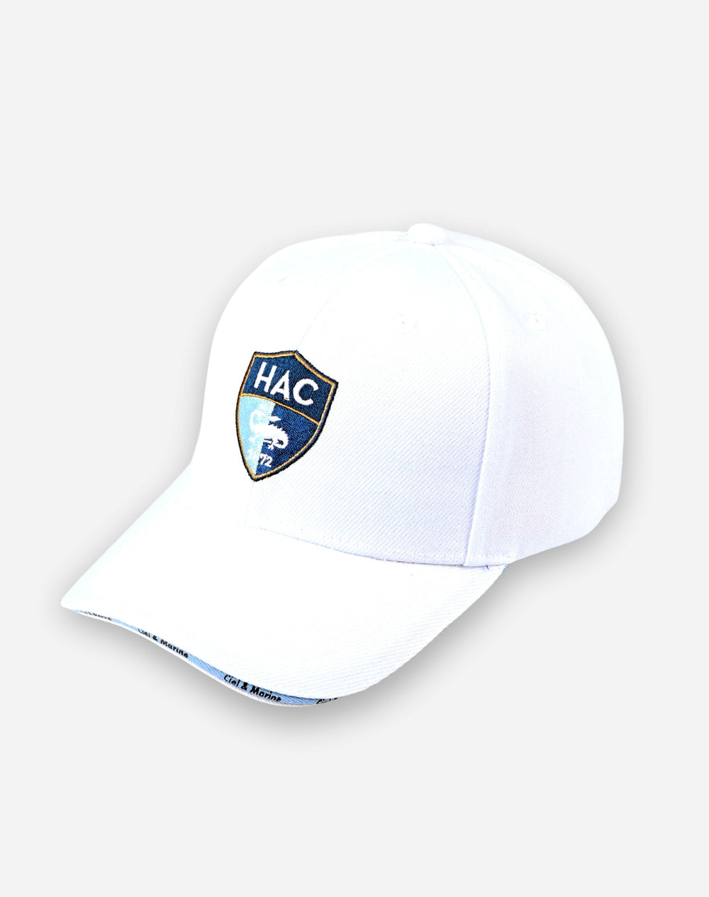 Casquette Blanche Logo Brodé - face
